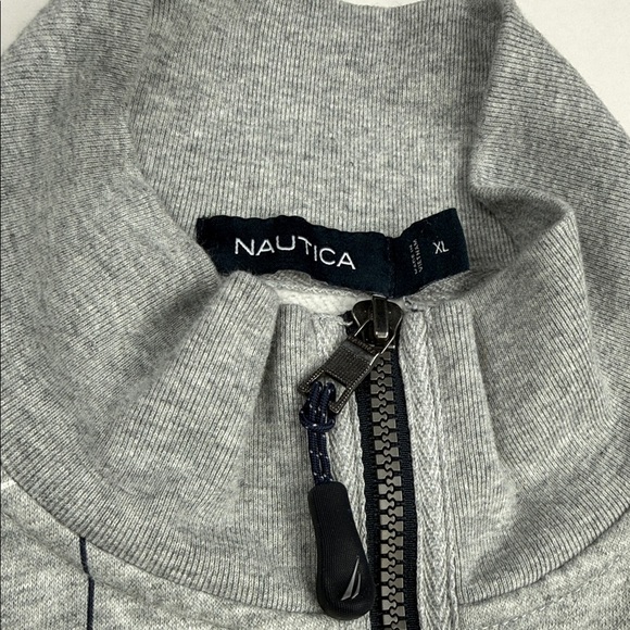 Nautica Men's Gray Zip-Up Sweater Size XL - Picture 2 of 5